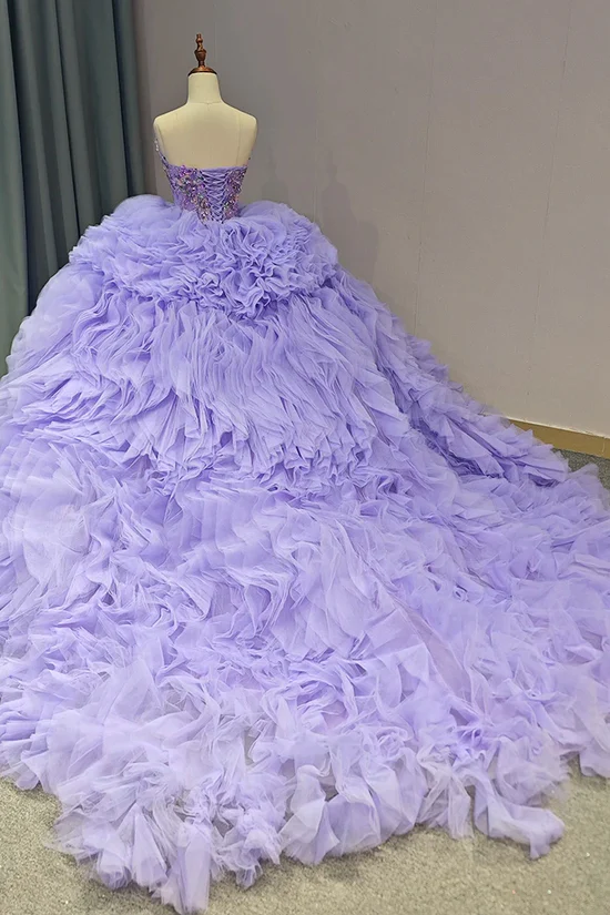 Quinceanera Dresses Ball Gown Lilac Princess Sweet 15 16 Years Old Birthday Prom Party Gown Gidiondress