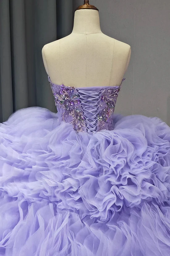 Quinceanera Dresses Ball Gown Lilac Princess Sweet 15 16 Years Old Birthday Prom Party Gown Gidiondress