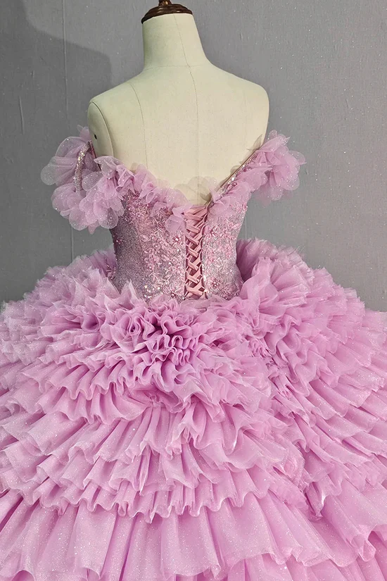 Pink Quinceanera Dresses Ball Gown Princess Sweet 15 16 Years Old Birthday Prom Party Gown Gidiondress